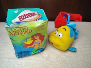 Disney Little Mermaid Flounder Plush Ornament McDonald's vintage 1989 -W/Box - Picture 1 of 15