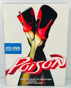 Poison 2 CD + DVD Best of Poison 20 Years + Poison'd + Greatest Video Hits NTSC - Picture 1 of 4