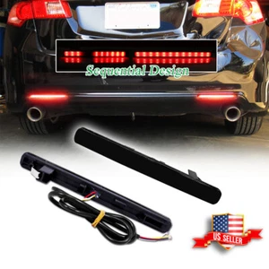 48-LED Red Full LED Sequential Signal Tail Lamps Foglight For 2009-14 Acura TSX - Picture 1 of 10