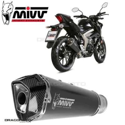 Impianto completo SUZUKI GSX-S 125 2017 2018 MIVV Delta Race Nero - Immagine 1 di 4