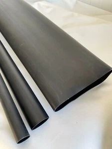 Schrumpfschlauch ohne Kleber schwarz 140,0 mm / 42,0 mm -1,22 Meter MITTELWANDIG - Bild 1 von 3