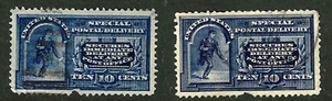 Sc #E4 or E5 Special Delivery 10 Cent Back of Book US 99F72 - Picture 1 of 3