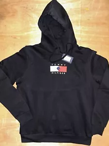 Tommy Hilfiger Hoodie, Size Medium, Black, New With Tags - Picture 1 of 8