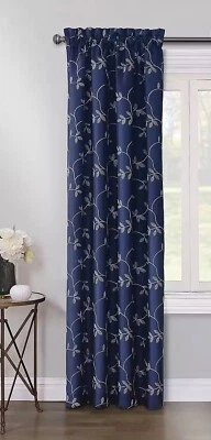 Max 100 Blackout Mystique Embroidered Grommet Single Curtain Panel - Изображение 1 из 4