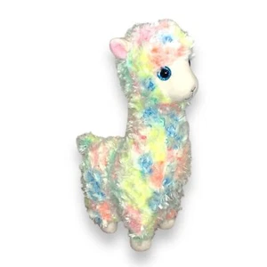 "Ty Beanie Baby Lola The Rainbow Llama peluche animal juguete 12""" - Imagen 1 de 9