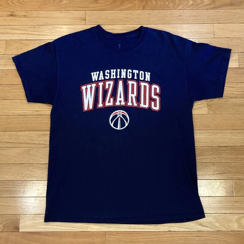 Washington Wizards Shirt Men's Size Large Blue NBA Short Sleeve Cover