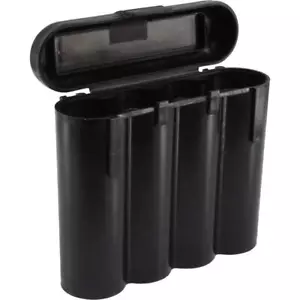 1 Black 18650 & CR123A 4 Battery Holder Storage Case for 18650 BATTERIES - Picture 1 of 3