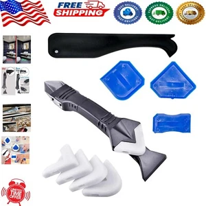 Professional Quality Caulking Tool Set with Easy Clean Design & 5 Silicone Pads - Picture 1 of 8