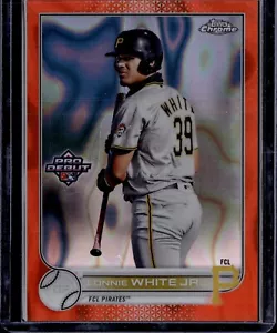 2022 Topps Pro Debut Lonnie White Jr. Orange Lava Refractor 20/25 - Picture 1 of 2
