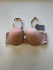 Calvin Klein Sz 38D Minimalist Micro Lightly Lined Underwire Demi Bra QF7166 PNK - Picture 1 of 7