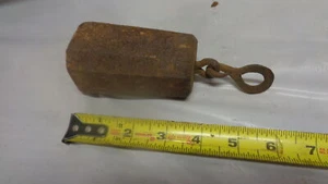 Antiguo contrapeso de balance de marco de ventana octágono - 3 libras y 6,1 onzas - Imagen 1 de 3