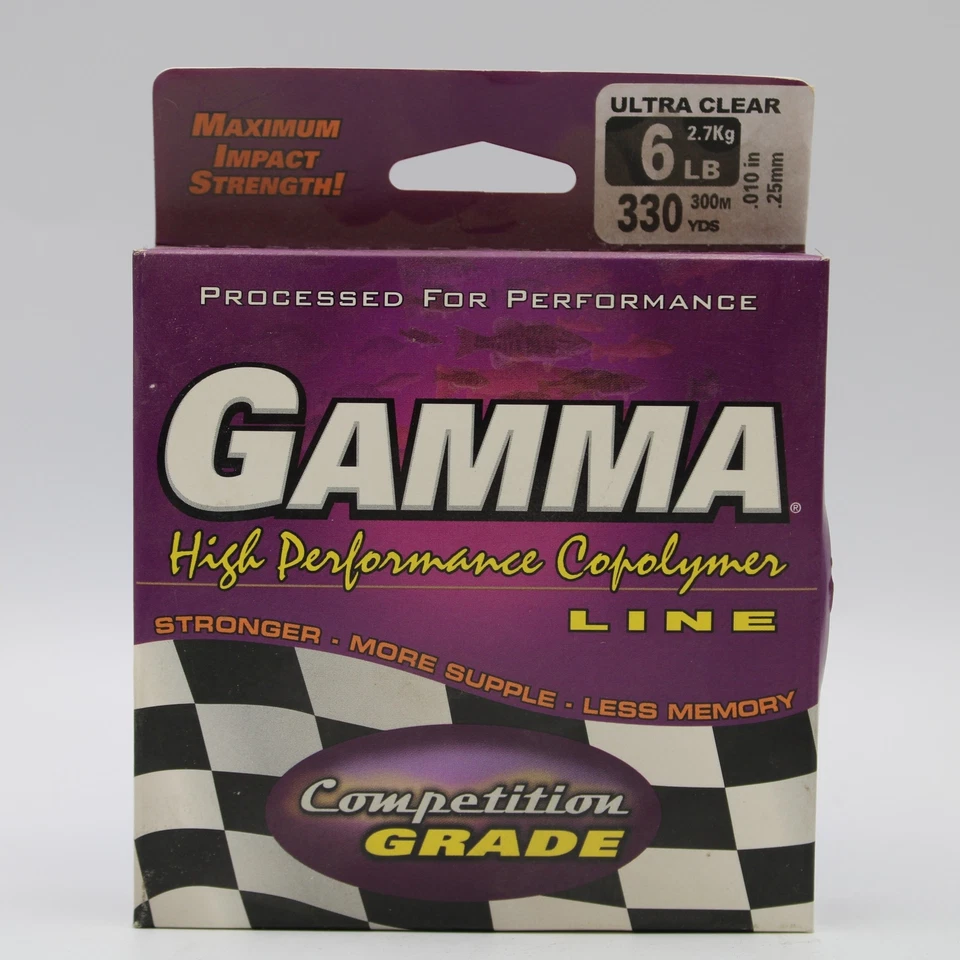 Línea de pesca de copolímero de grado competitivo Gamma NOS ultra clara elige tu peso Foto 1 de 2