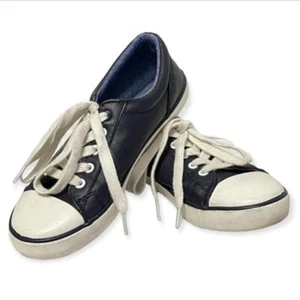 Tommy Hilfiger Boys Sneakers Size 2.5 Cormac Core Peacoat Blue Tie Closure - Picture 1 of 12