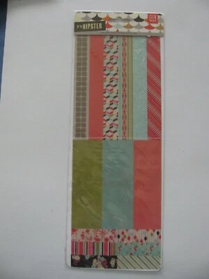 Basic Grey HIPSTER Tape Strips 1 Sheet 4.25" X 12" NIP  - Image 1 of 2