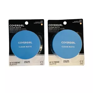 2 Covergirl Clean Matte Oil Control Compact Pressed Powder Classic Ivory 510 - Picture 1 of 2