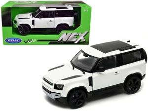 Land Rover Defender SUV 1/24 - 1/26 Welly 2020 diecast blanco crema 24110 CRM - Imagen 1 de 2