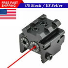 Mini Red Dot Laser Sight Navigation 20mm Rail & Base Hunting Rifle Pistol Gun US