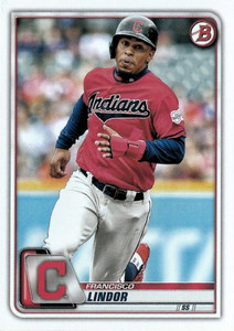 2020 Bowman #4 Francisco Lindor - NM-MT