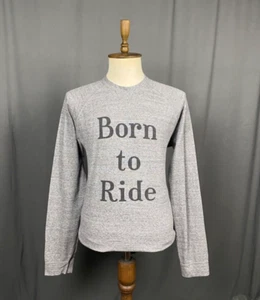 Dsquared2 Born to Ride Men's Gray Crewneck Sweatershit Sweater Size XL - Picture 1 of 13