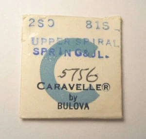 BULOVA CARAVELLE 2SO Replacement Watch Part #81S UPPER SPIRAL SPRING WITH JEWEL - Picture 1 of 1