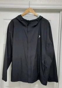 Reel Legends Jacket Men's Size XXL Black Waterproof Windbreaker Full Zip Logo - Picture 1 of 8