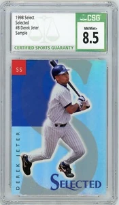 DEREK JETER 1998 Pinnacle Select Selected Sample #8 Promo Yankees CSG 8.5 NM/MT+ - Picture 1 of 2