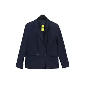 French Connection Women's Blazer UK 10 Blue Linen - Picture 1 of 6