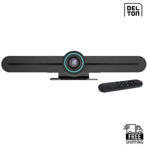 Delton C75 PTZ Ultra HD 4K Video Bar Webcam with AI Tracking, Black - Picture 1 of 9