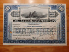 US: Homestake Mining Co., 1931, 100 shares, GOLDMINE*