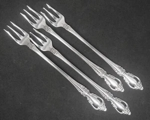 Oneida Raphael Distinction Deluxe Stainless Cocktail/Seafood Fork set of 4. 6" L - Picture 1 of 1