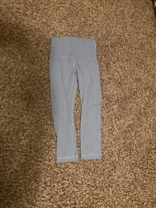 Lululemon Align Crop *21" Leggings Größe 4 Chambray hellblau Stil W6AVHS Nulu - Bild 1 von 3