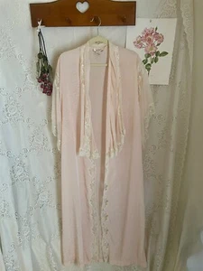 Pfirsich Victorias Secret Robe Gr. 0S Spitze lang Whimsigoth Kaftan Ballettcore Fee - Bild 1 von 5
