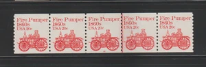 US EFO PNC Stamps: #1908 Fire Pumper: PNC5 #15, "Wounded P" Cracked Plate! MNH - Picture 1 of 3
