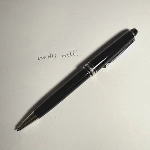 Montblanc Meisterstück 164 Classique schwarz mit Platinrand Kugelschreiber - Bild 1 von 12