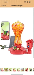 Solar Kolibri Futterhaus mit Kamera - Bild 1 von 9