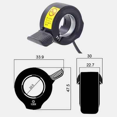 Neu Hohe Qualität Radfahren Daumengas Steuergriff 3-PIN BaFang-Drosselklappe - Bild 1 von 4