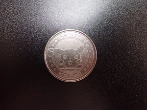 Pokemon Card Meiji Promo Battle Coin Silver Shining Pikachu #5979 PLAY - Picture 1 of 12