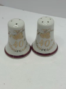 Vintage Lefton 40th Anniversary Salz und Pfefferstreuer #04963 SP - Bild 1 von 6