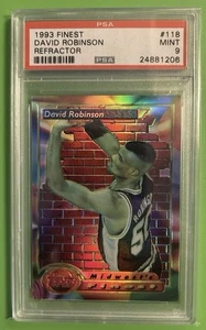Finest Refractor David Robinson #118 1993 PSA 9 como nuevo - Imagen 1 de 3