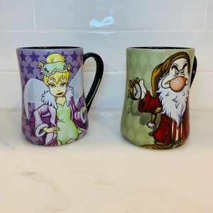 Disney Tinker-bell And Grumpy Morning 16oz Coffee Cups - Picture 1 of 7