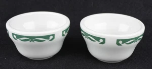 2X Homer Laughlin Best China USA Green Arch Restaurant Ware Ramekin/Custard Bowl - Picture 1 of 6