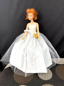 Vintage Barbie MIDGE Titan BENDABLE LEG Doll #1080, Dress & Gold Clutch 1965 - Picture 1 of 19