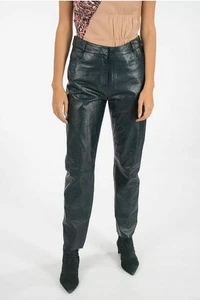 DROMe strukturierte geprägte Lederhose 5 Taschen Ozeanblau S Made Italy NEU $ 836 - Bild 1 von 13