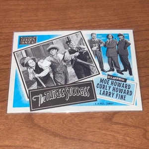 2013 Panini Golden Age The Three Stooges Insert #9 Card Moe Curly Larry - Bild 1 von 2