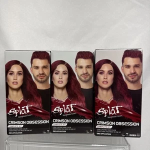 (3) Splat Crimson Obsession Complete Kit W/bleach Semi-Permanent Hair Color - Picture 1 of 7