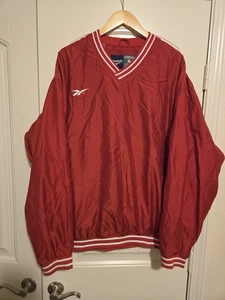 Vintage 90er Reebok rot Pullover Windbreaker Gr. XL - Bild 1 von 4