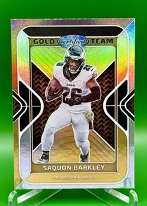 Saquon Barkley 2024 Panini Certified Gold Team #GT-SBY Philadelphia Eagles 🔥🤩 - Picture 1 of 2