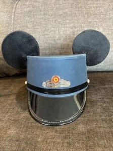Disney Parks Mickey Mouse Ears Conductor Hat Red Car Trolley Small/Medium Rare! - Picture 1 of 5