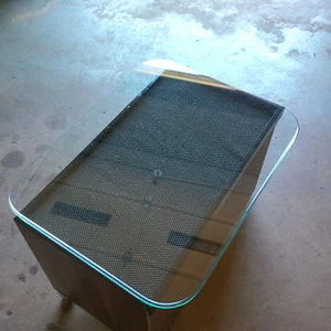 Glass Table Top - 22" x 28" x 1/2" with Rounded Corners and Ogee Edge - Picture 1 of 7