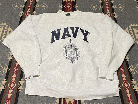 Vtg Navy Midshipmen MV Sports Proweave Gray Crewneck Sweatshirt Mens Sz 2XL T41 Cover